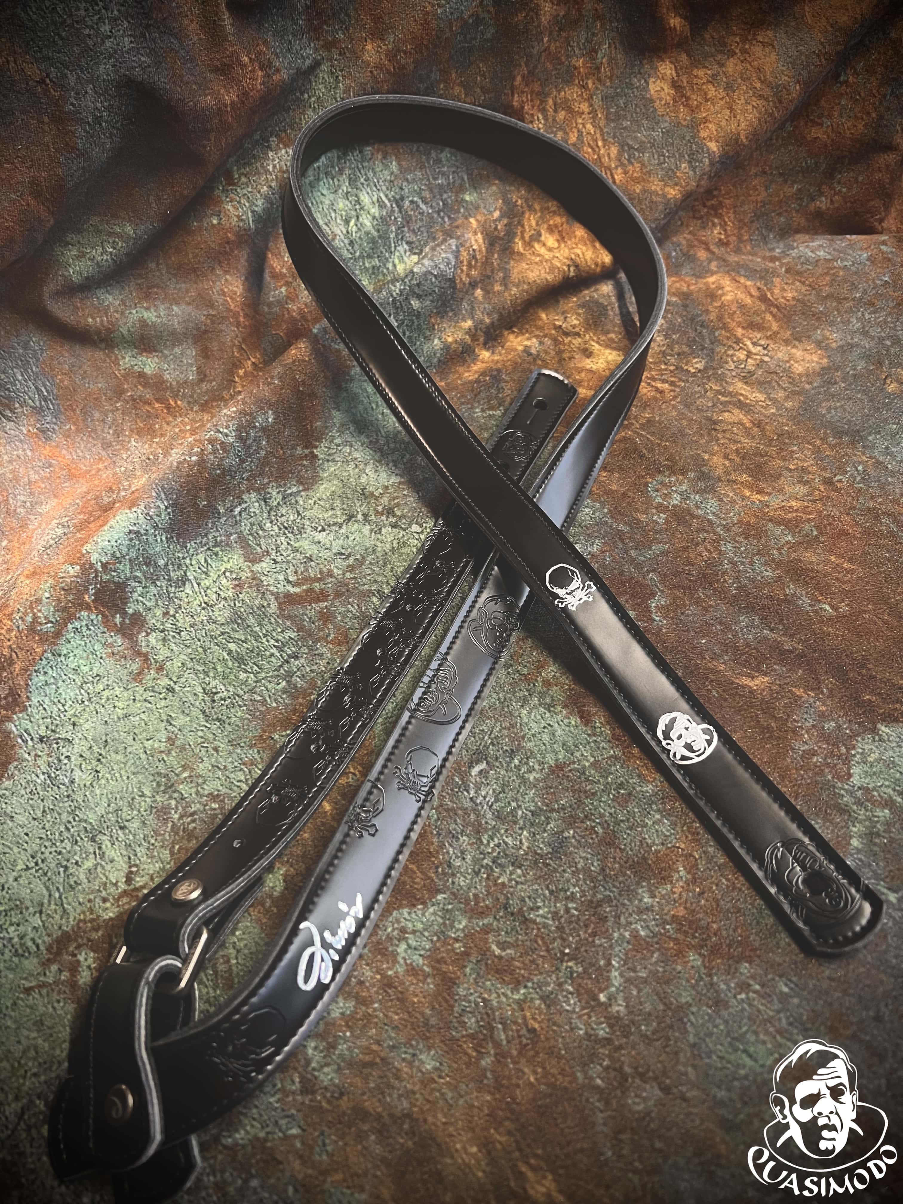Image of Master handmade creative guitar straps-Face-Master Design-M-037