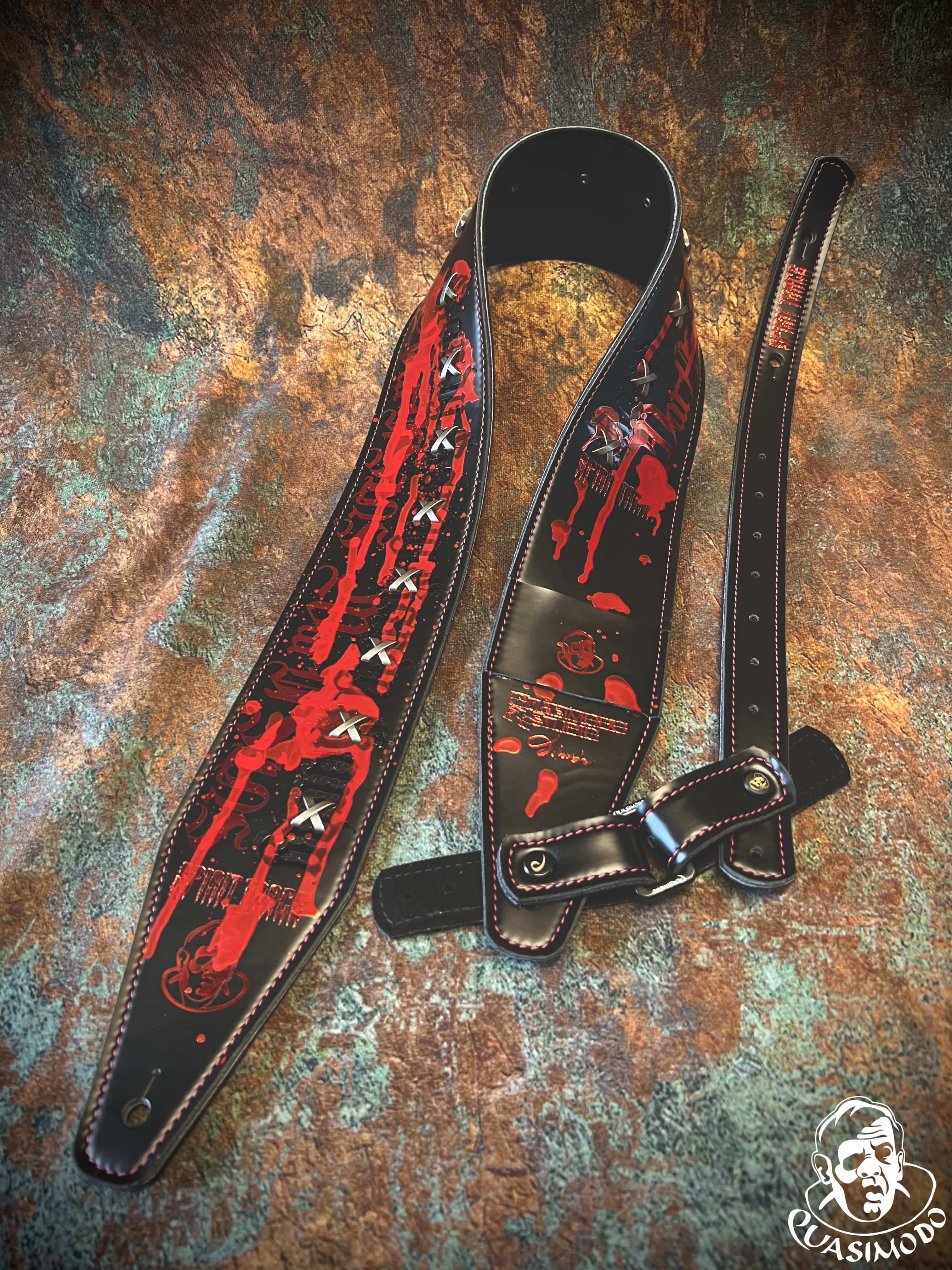 Image of Master handmade creative guitar straps-Face-Master Design-M-165