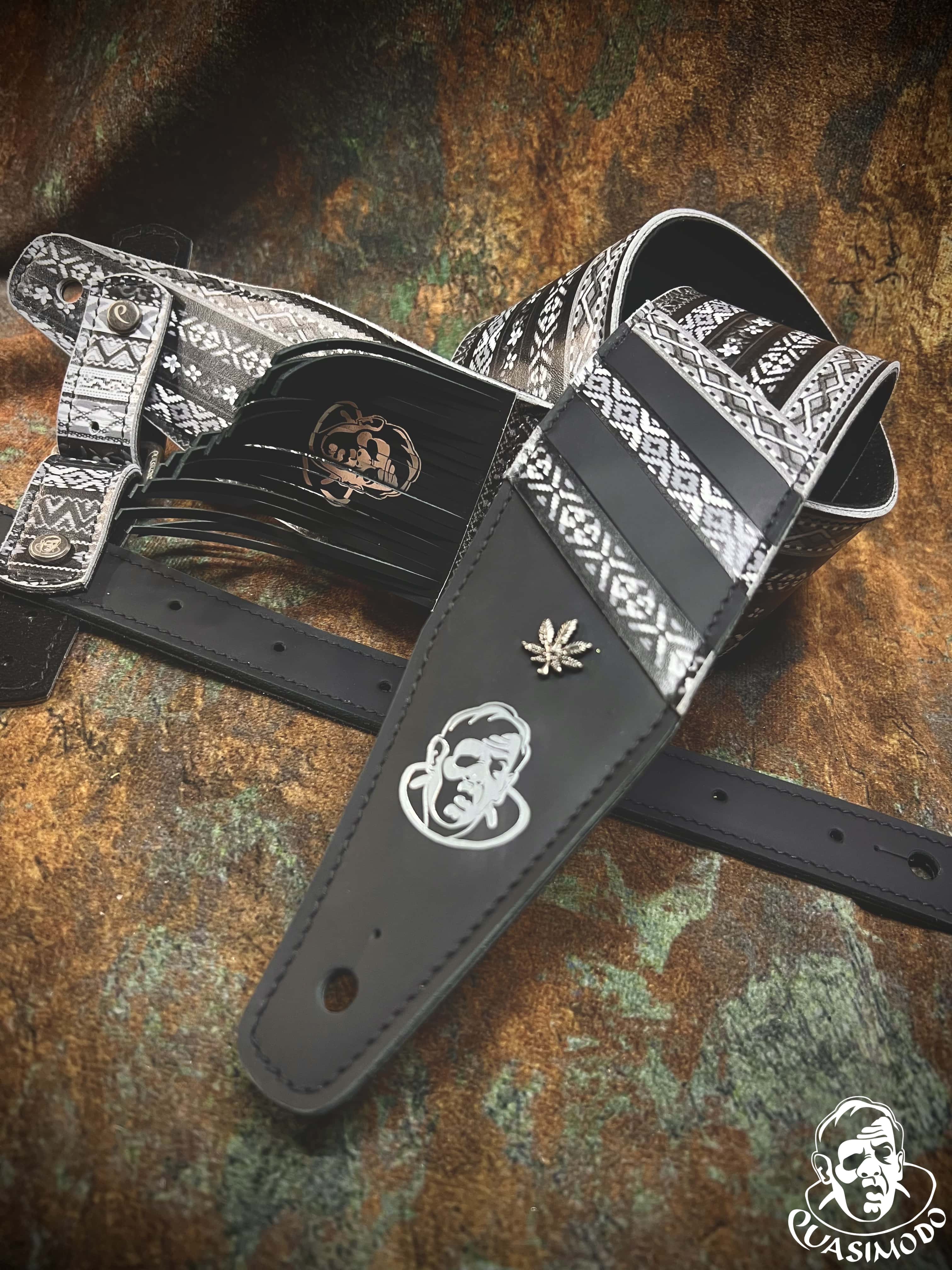 Image of Master handmade creative guitar straps-Face-Master Design-M-182