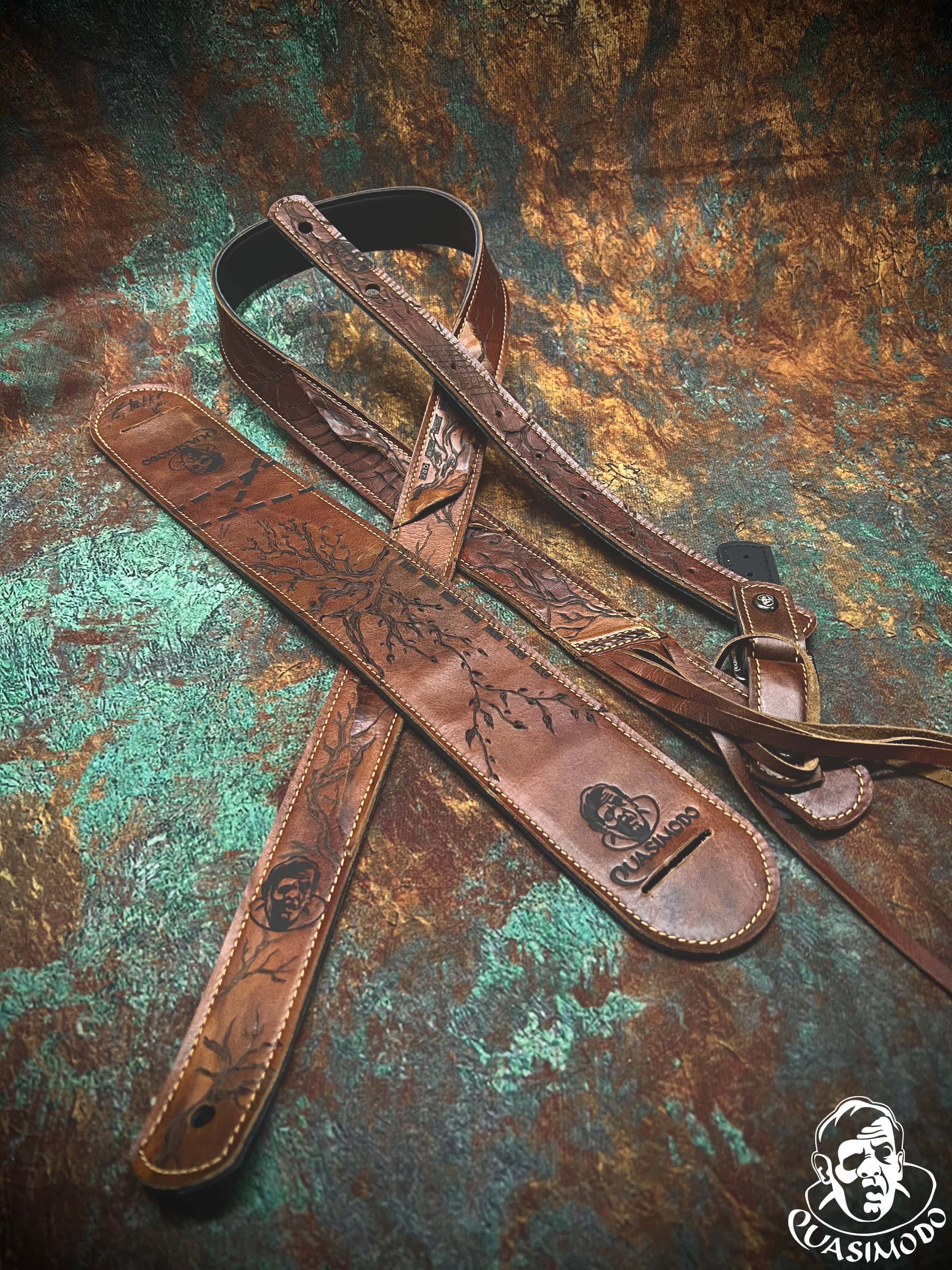 Image of Master handmade creative guitar straps-Face-Master Design-M-249