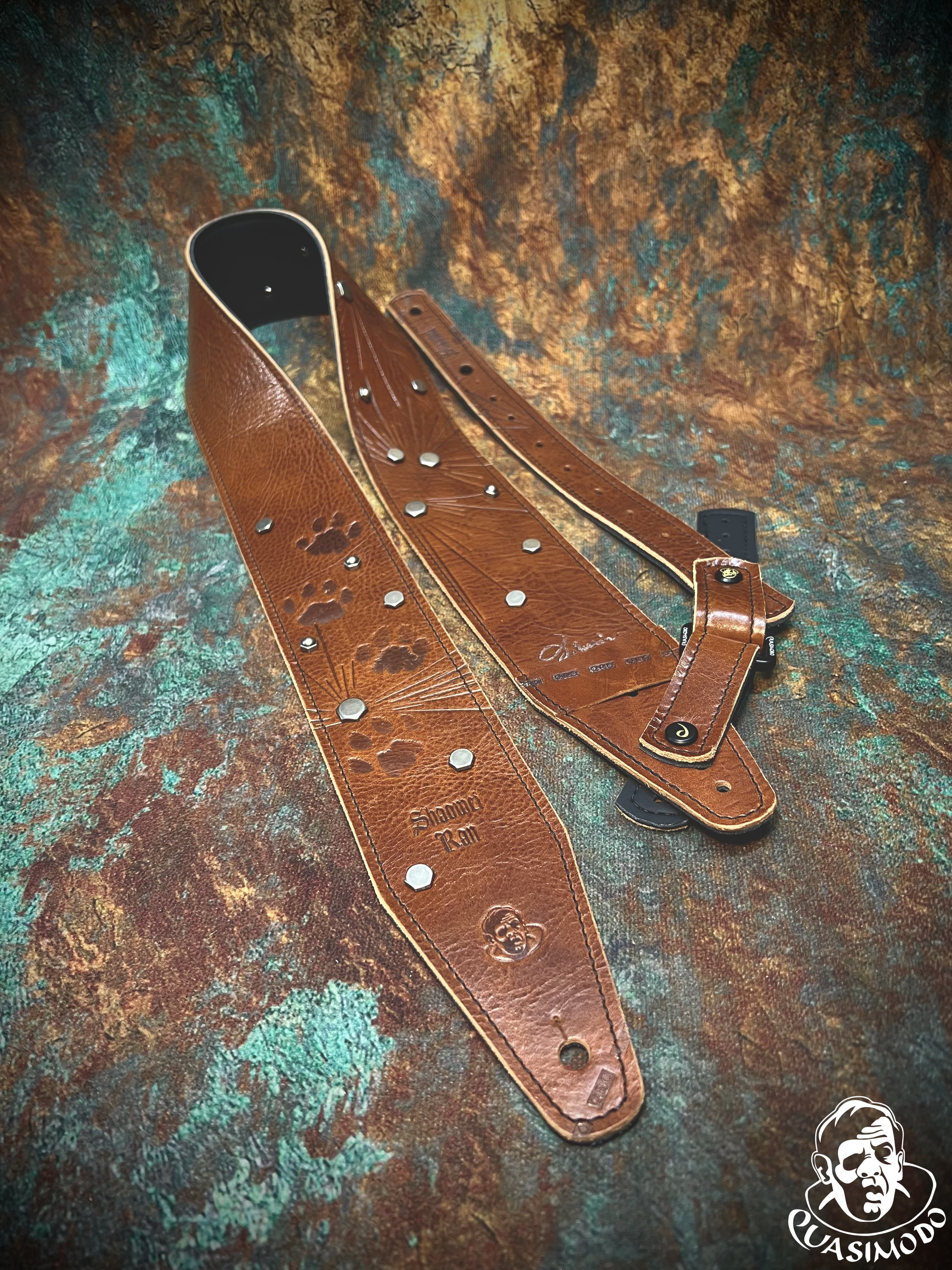 Image of Master handmade creative guitar straps-Face-Master Design-M-257