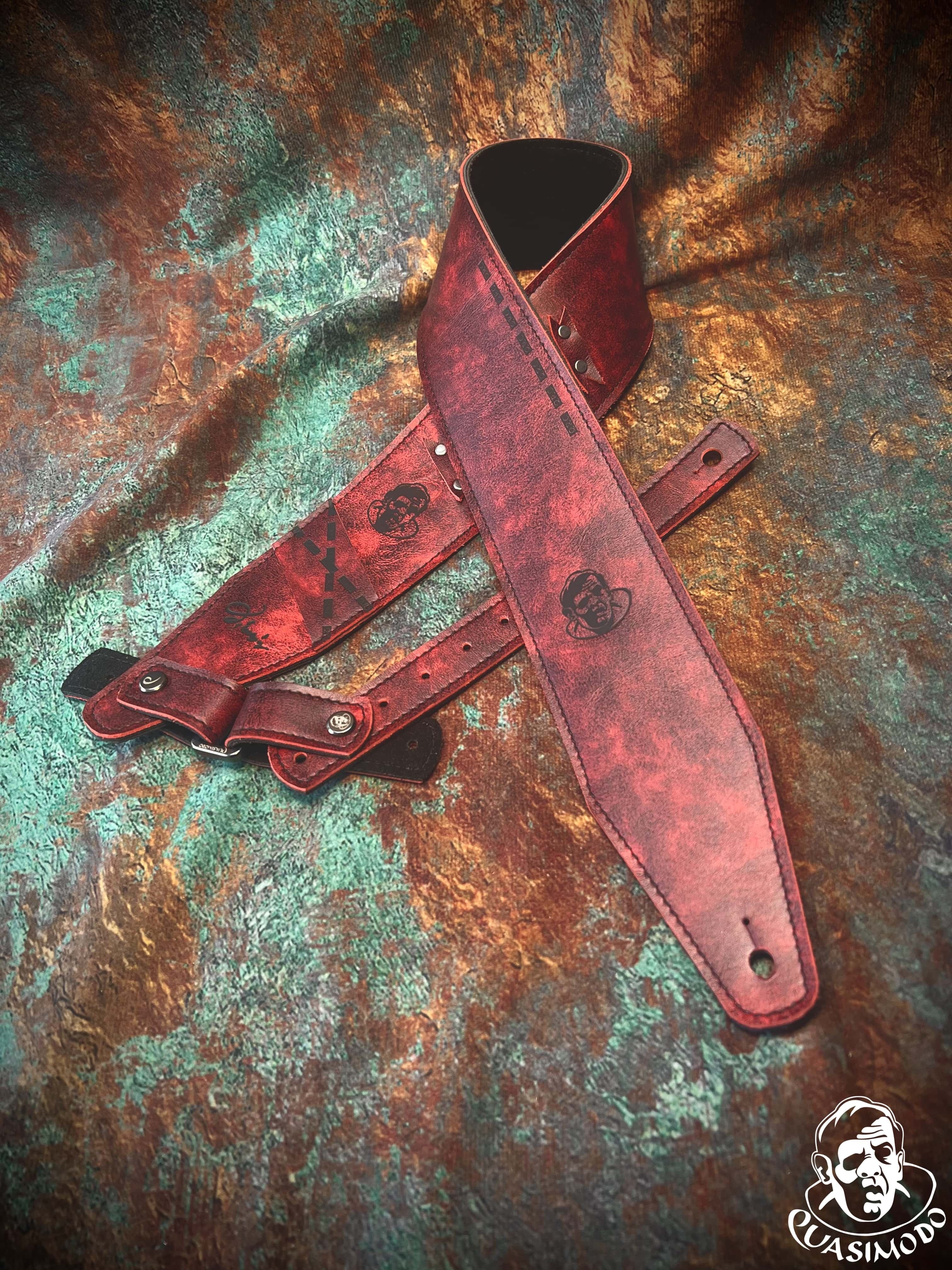 Image of Custom guitar straps-Face-Selected Design-S-187