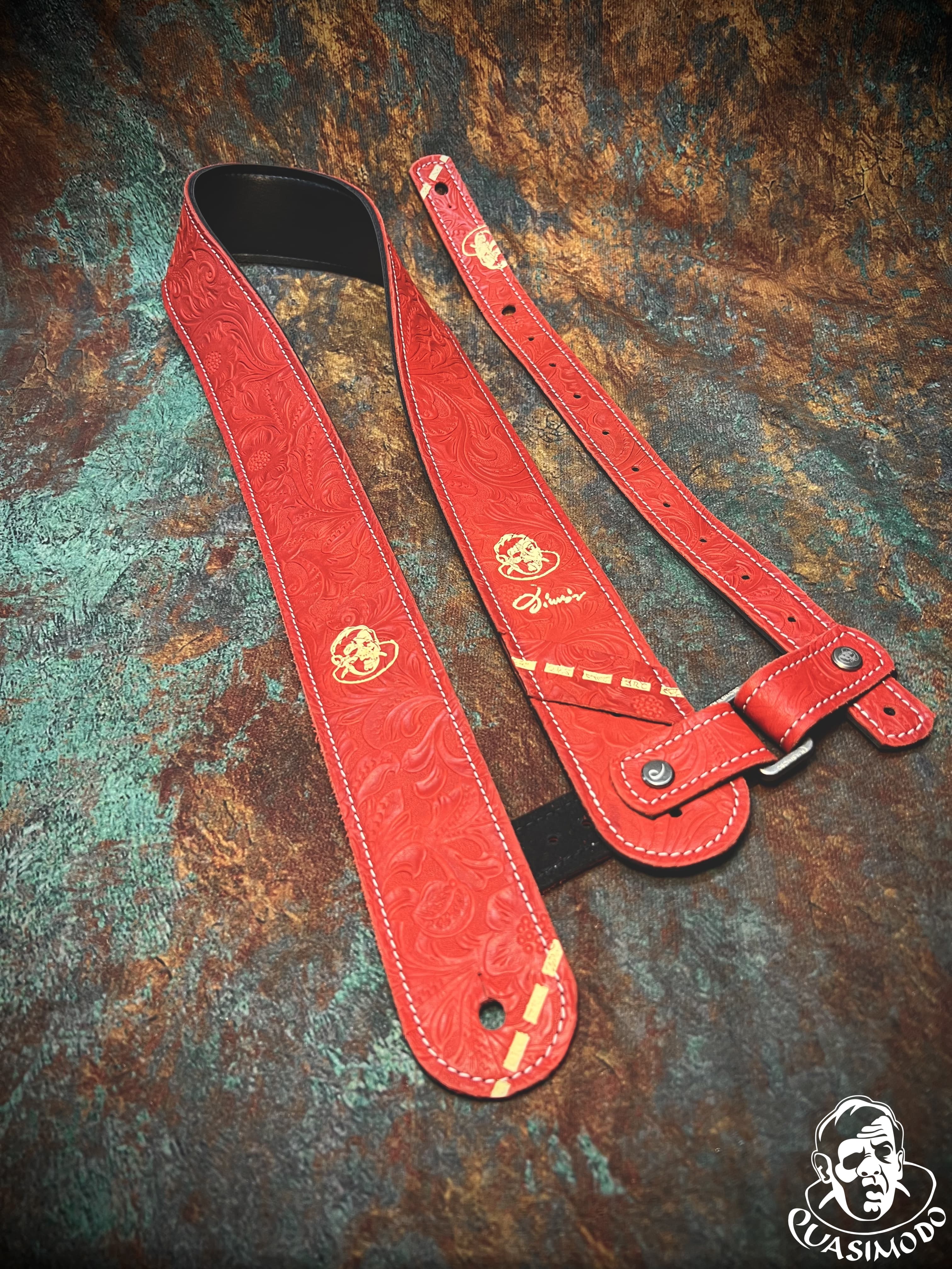 Image of Custom guitar straps-Face-Selected Design-S-195