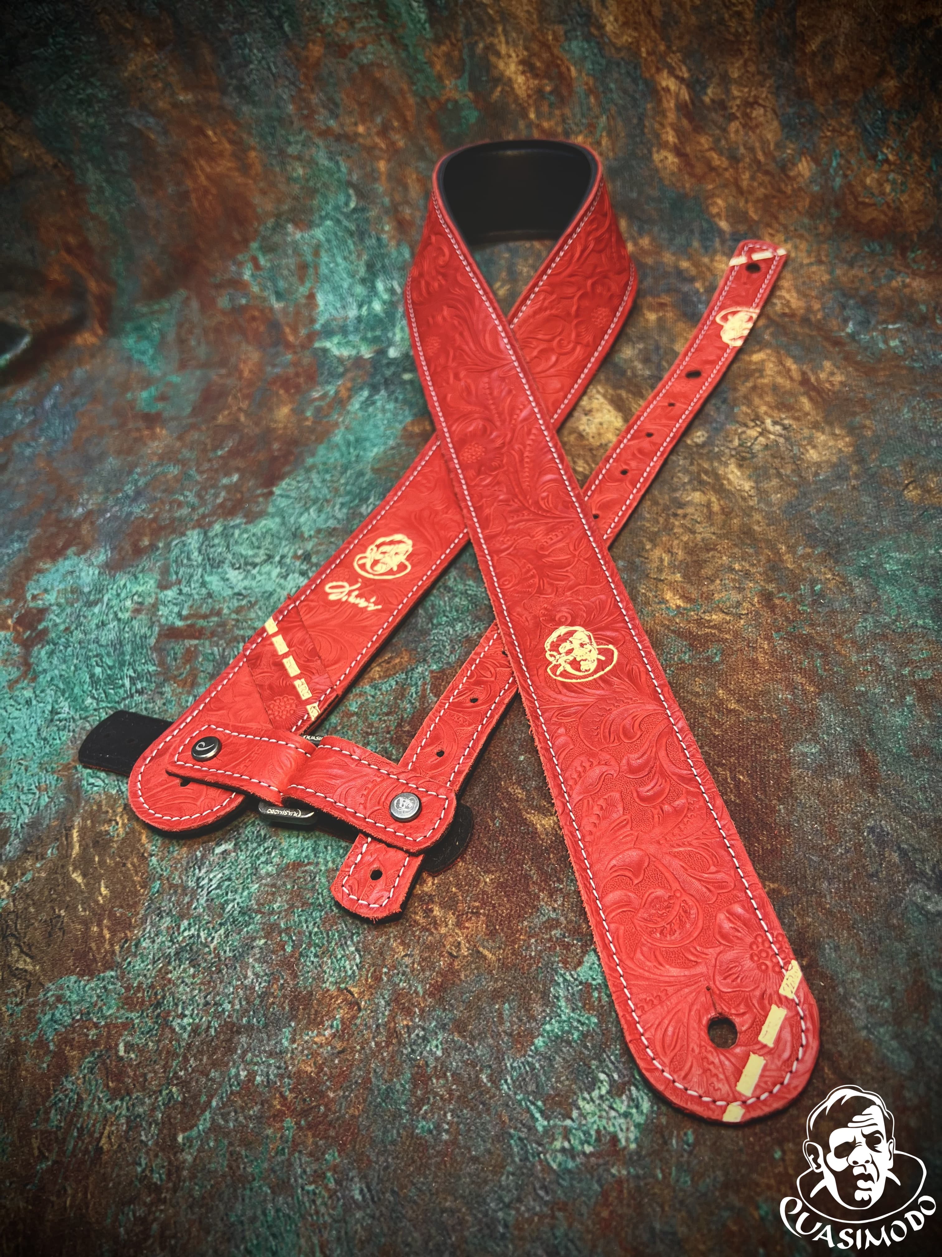 Image of Custom guitar straps-Face-Selected Design-S-195