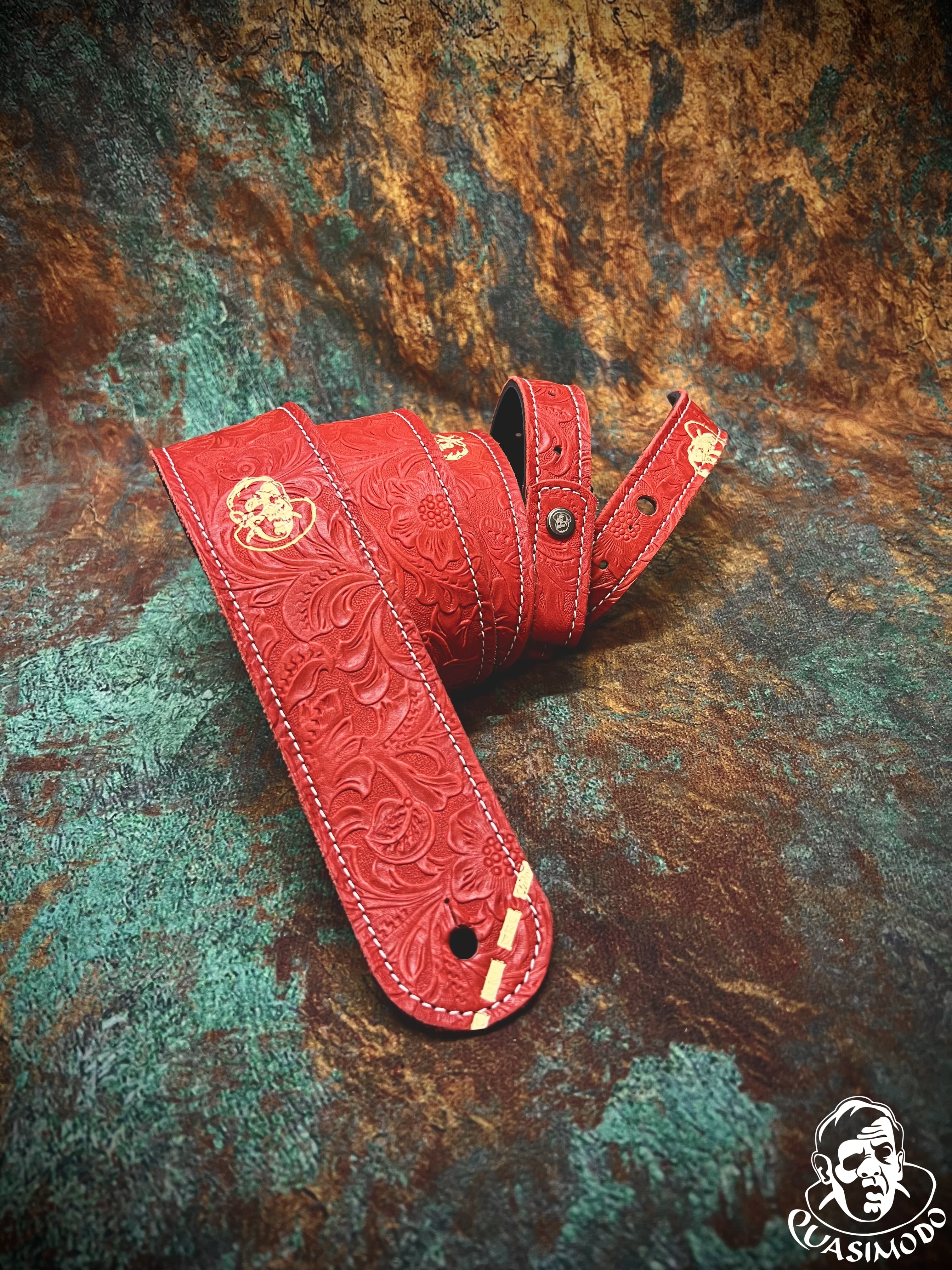 Image of Custom guitar straps-Face-Selected Design-S-195